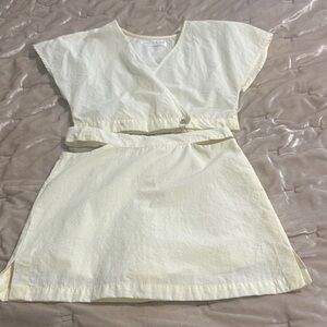 Zara Charming Cream/pastel yellow girls set
